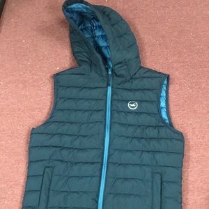 Mens blue Hollister vest